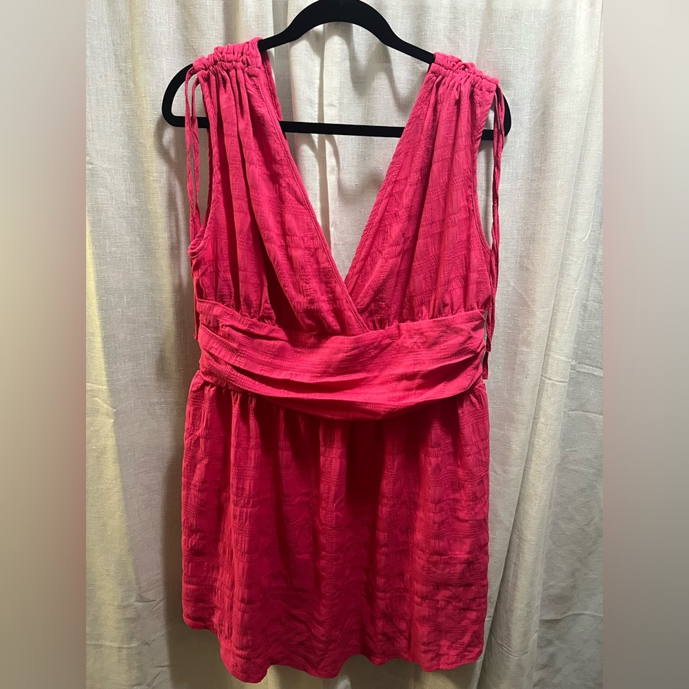 Size XL hot pink dress.